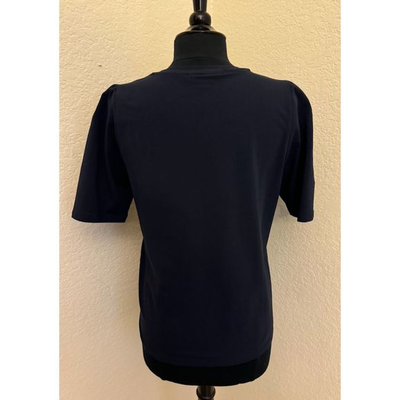 Chico's Palm Print Tee - Sz 1 (Medium) - Picture 5 of 10